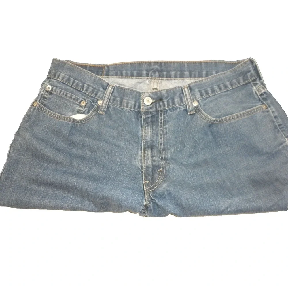 Levi's 514 Mens Jeans 36x30 Blue Denim Slim Straight Fit Low Rise Stretch Modern